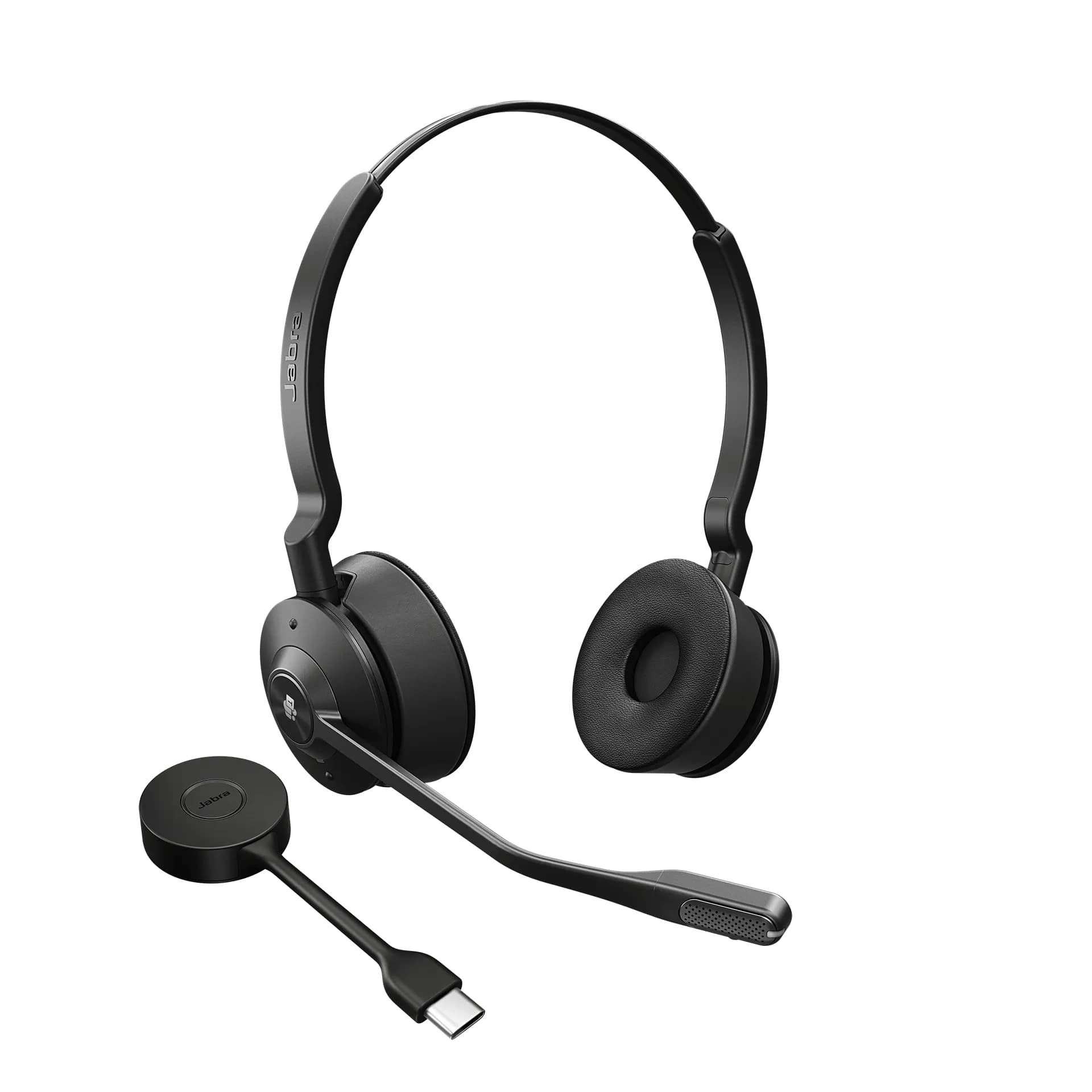 Jabra Engage 55 MS DECT -langaton stereokuulokemikrofoni + USB-C-sovitin, titanium black
