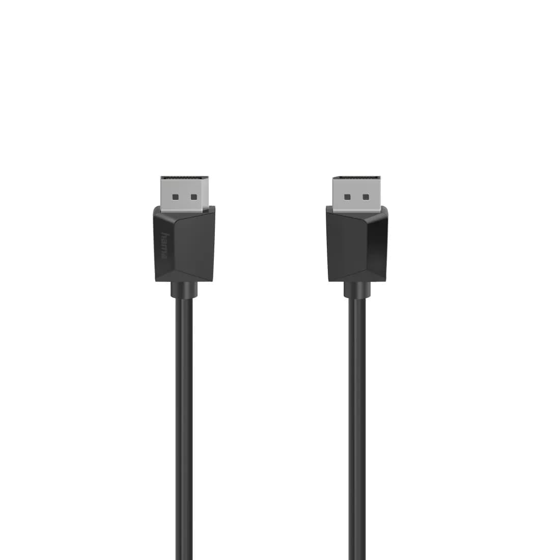 Hama DisplayPort 1.2 -kaapeli, jossa 4K, 1,5 m, musta