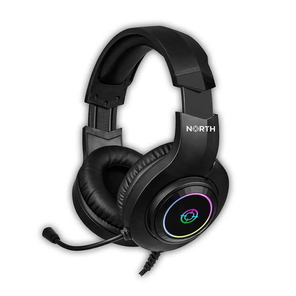 North Gaming H100 RGB -pelikuulokemikrofoni, musta
