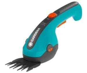 GARDENA Cordless Grass Shears ClassicCut Li, 3.6 volts, set with shrub blade - special offer (turquoise/black, Li-ion battery 2.5 Ah)