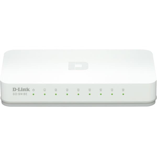 D-link 8-Port Easy Desktop -kytkin, valkoinen