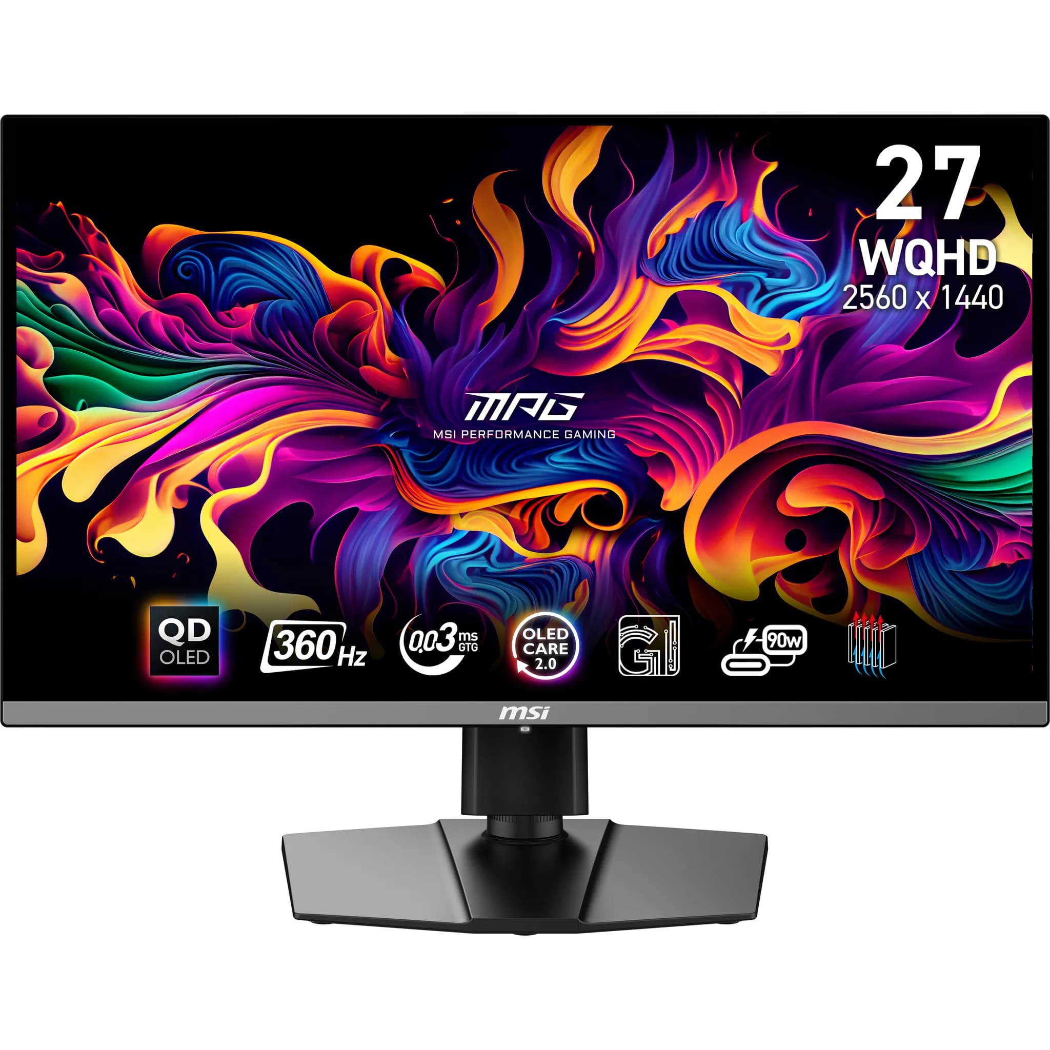MSI MPG 271QRX QD-OLED 26.5"" QHD, QD-OLED 360Hz -pelinäyttö