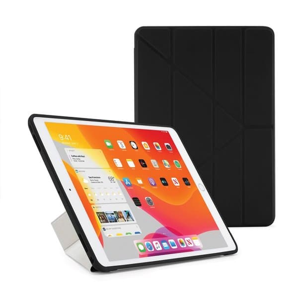 Pipetto Origami Case TPU, iPad 10.2"" -suojakotelo, Musta