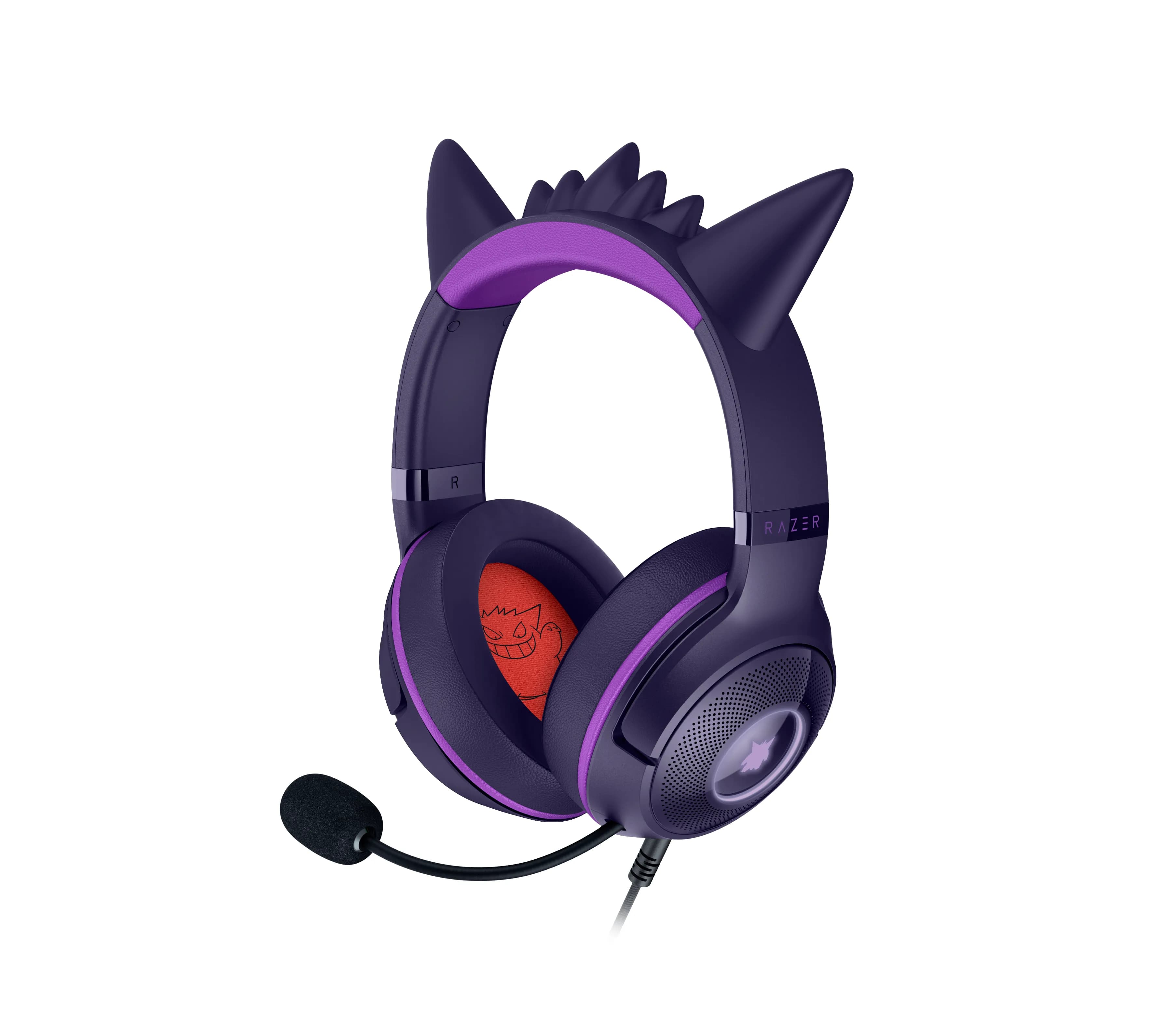 Razer Kraken Kitty V2 – Pokémon Gengar Edition -pelikuulokemikrofoni, violetti