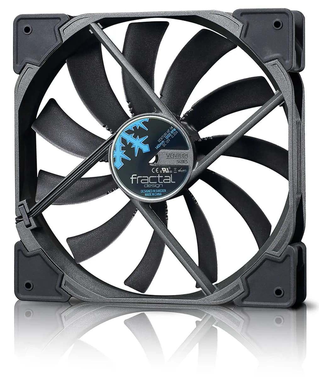 Fractal Design Venturi HF-14 DC -tuuletin, nestelaakeri, 140 mm, musta