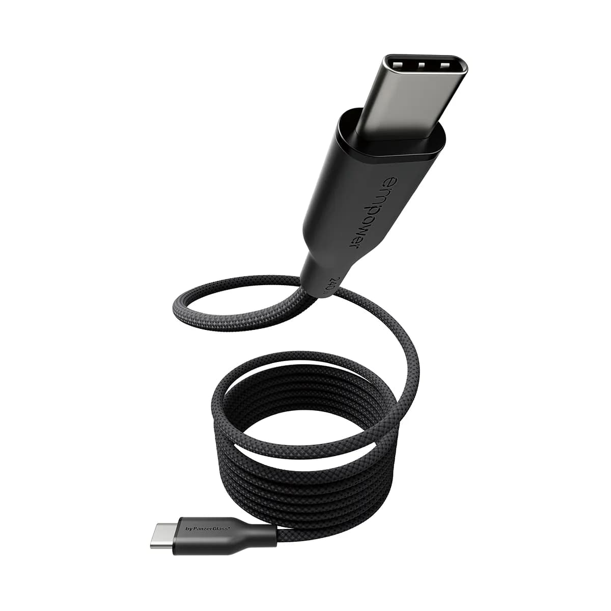 PanzerGlass empower magneettinen USB-C -kaapeli, 240 W, 1,5 m, läpinäkyvä