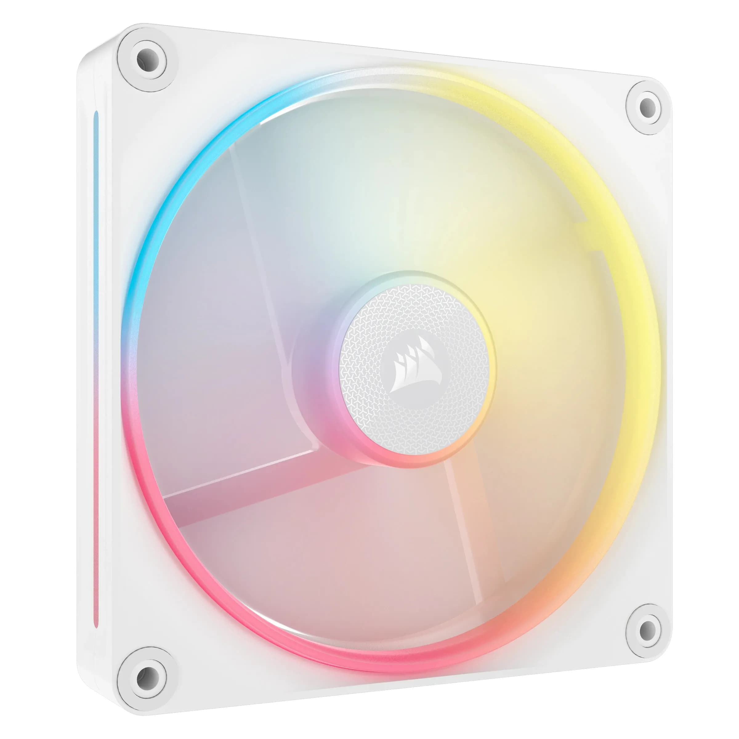 Corsair iCUE LINK LX140-R PWM RGB -tuuletin, Magneettikupulaakeri, 140 mm, valkoinen