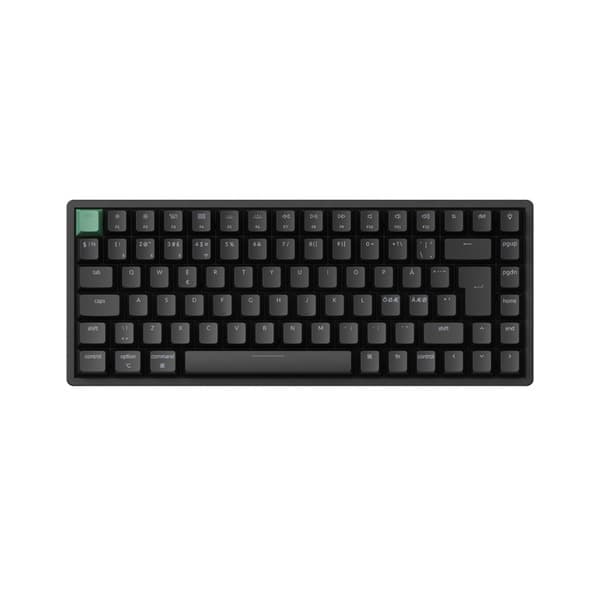 Keychron K2 HE (K2H-J1-BO) 75% -langaton mekaaninen pelinäppäimistö, Gateron 2.0 Purple Magnetic, musta