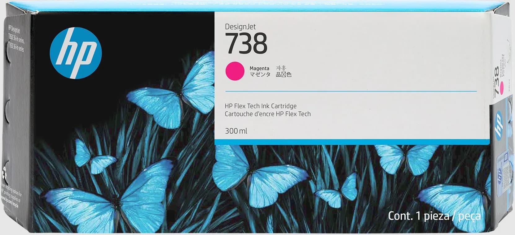 HP 738 -mustekasetti, 300 ml, magenta