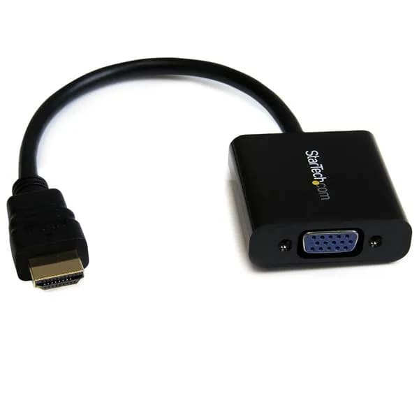 StarTech HDMI to VGA Adapter Converter for Desktop PC/Laptop/Ultrabook - 1920x1080 -adapteri, Musta