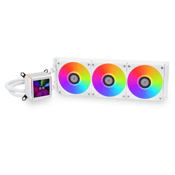 Lian Li Galahad II LCD 360mm ARGB -nestejäähdytin, valkoinen
