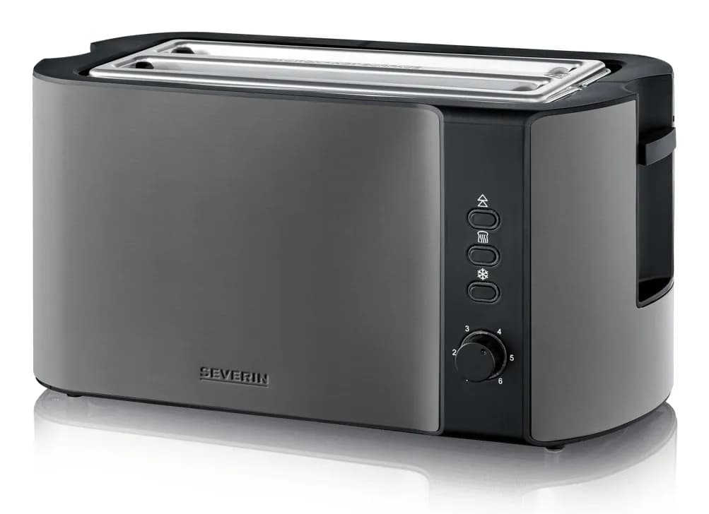 Severin AT9341 -leivänpaahdin, 4 viipaleita, Dark Inox