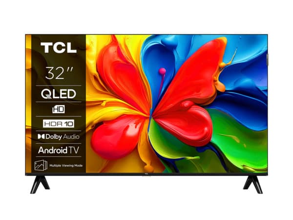 TCL 32S4K 32"" HD QLED Android TV, 60 Hz, HDR10