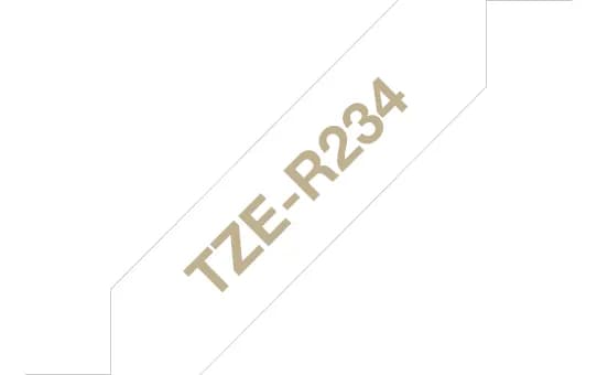 24 mm gold on white satin ribbon (4 meter)