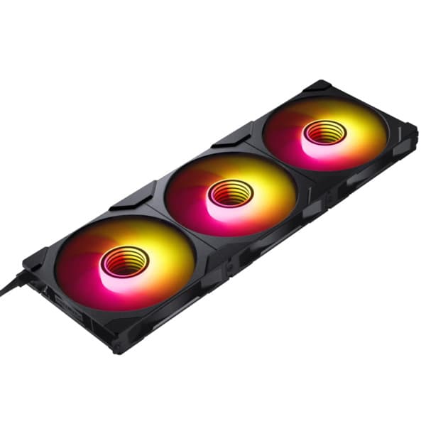 Phanteks M25 Gen2 140 mm, PWM, hydrodynaaminen laakeri, ARGB -tuuletinsarja, 3 kpl, musta