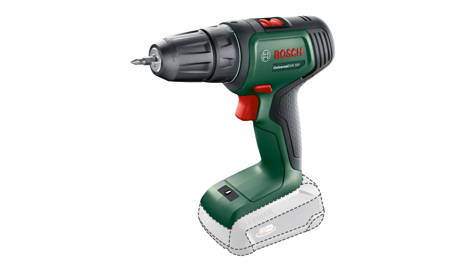 Bosch Cordless Drill UniversalDrill 18V (green/black, without battery and charger)