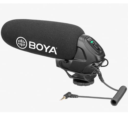 BOYA BY-BM3030, kondensaattori -haulikkumikrofoni, musta