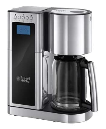 Russell Hobbs Elegance 23370-56 10 kupin -kahvinkeitin, musta, ruostumaton teräs