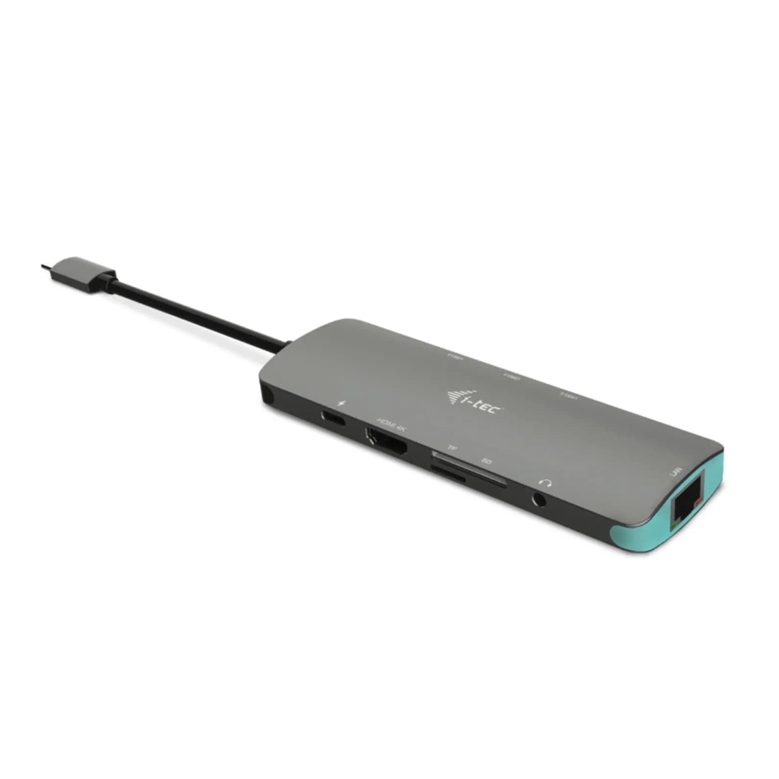 I-Tec USB-C HDMI 3xUSB-A 1xUSB-C PD 100W GLAN SD -matkatelakka