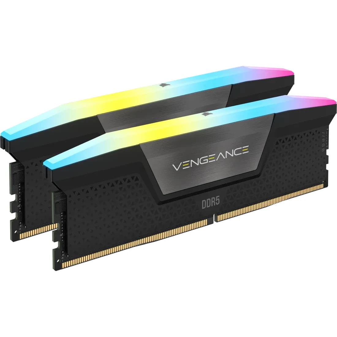 Corsair Vengeance RGB 32 Gt (2 x 16 Gt) DDR5 6400 MHz, CL36 -muisti, harmaa (EXPO)