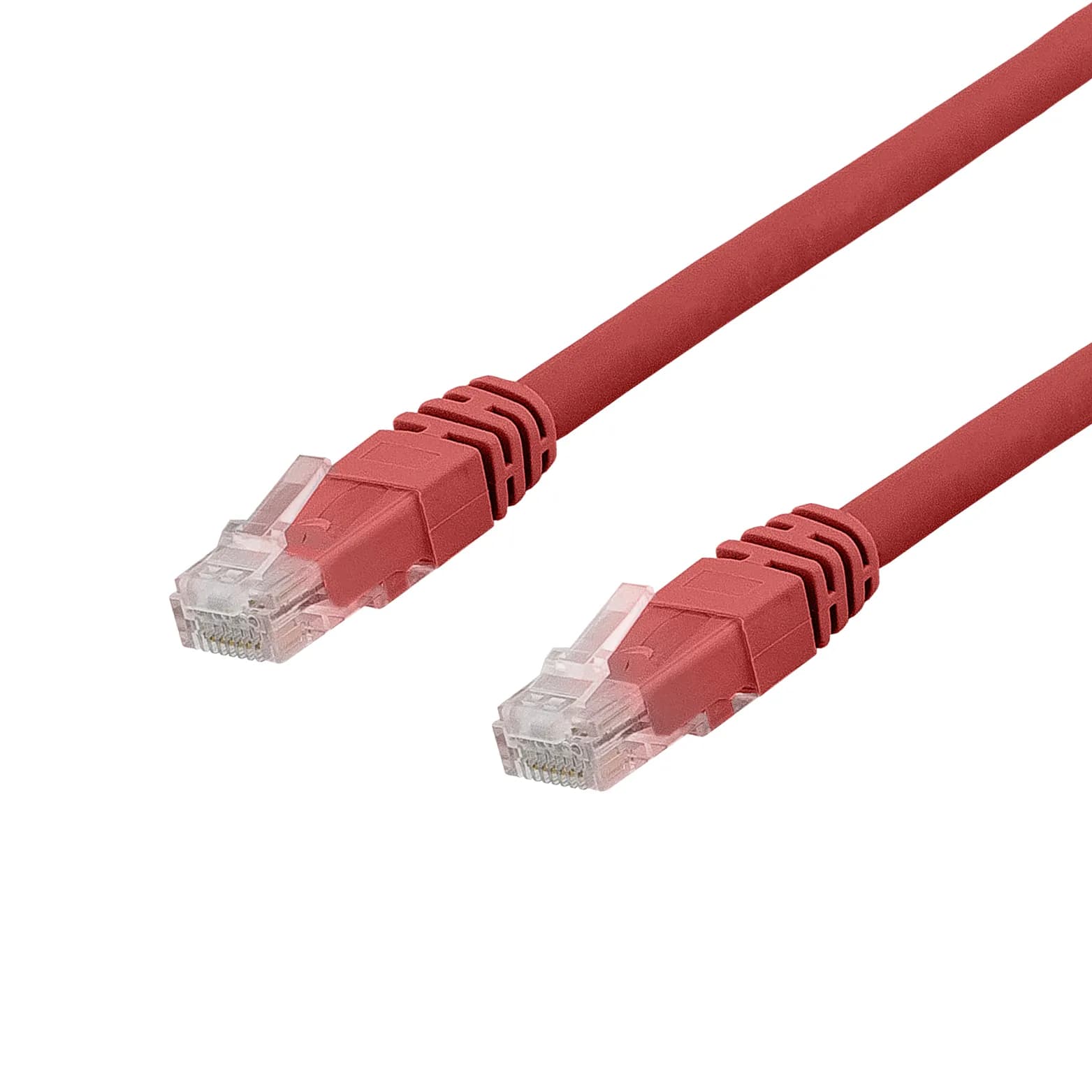 Deltaco Cat6a U/UTP RJ45 7m -verkkokaapeli, punainen