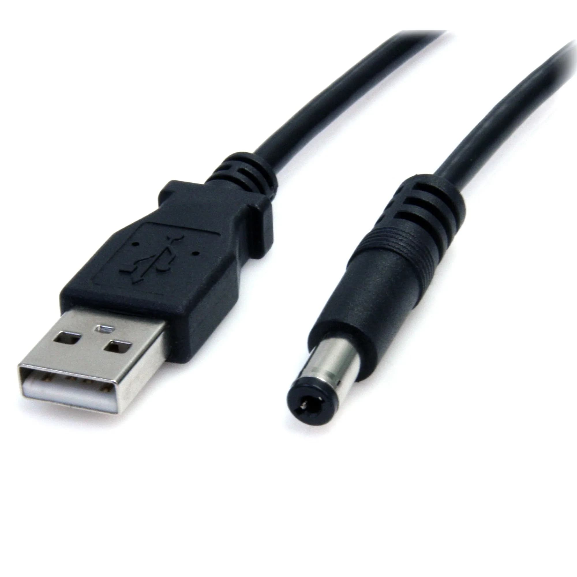StarTech USB-A – Type M Barrel Connector -kaapeli, 2 m, musta