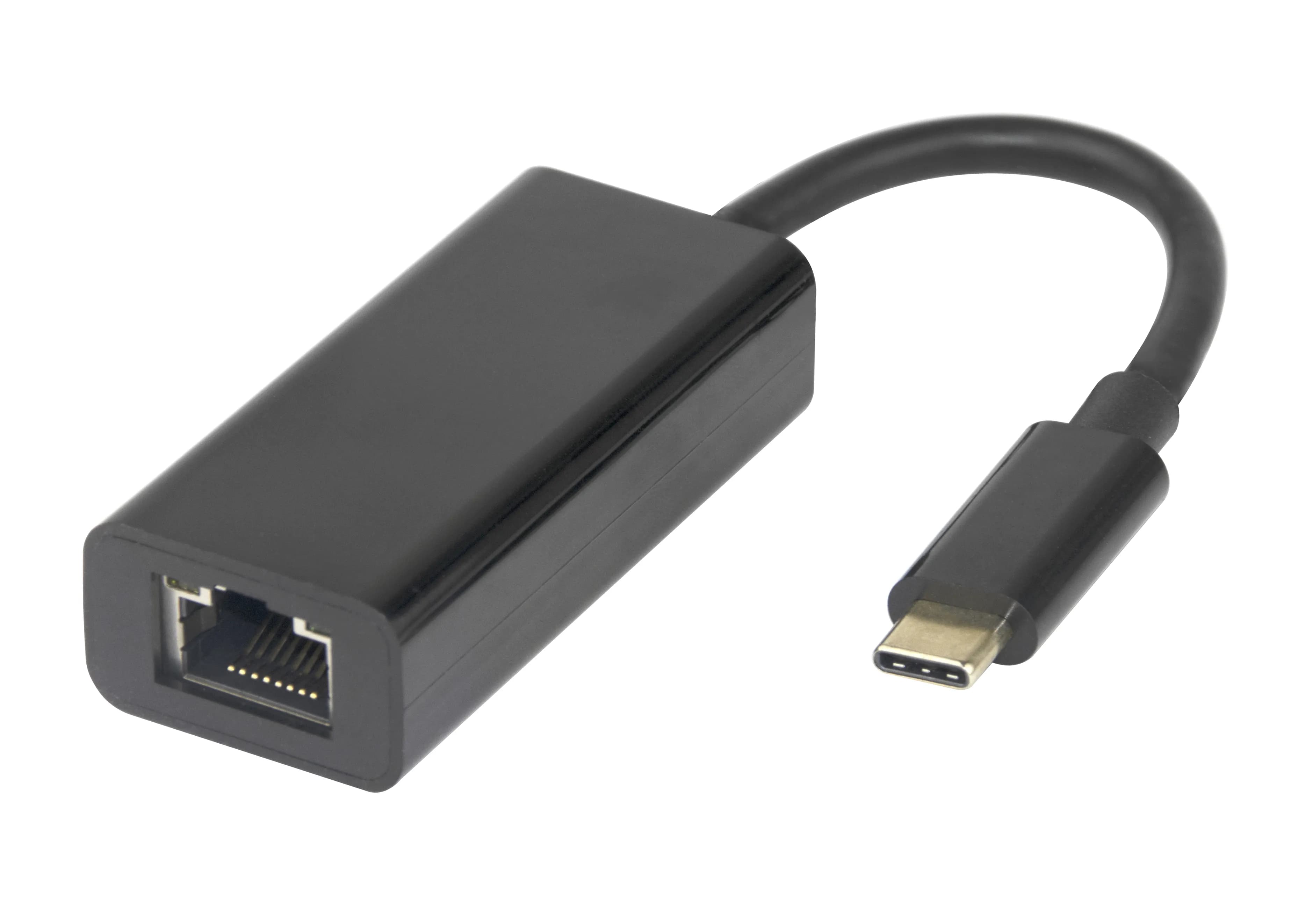 DELTACO USB-C Gigabit Network adaptor w/MAC address pass-through