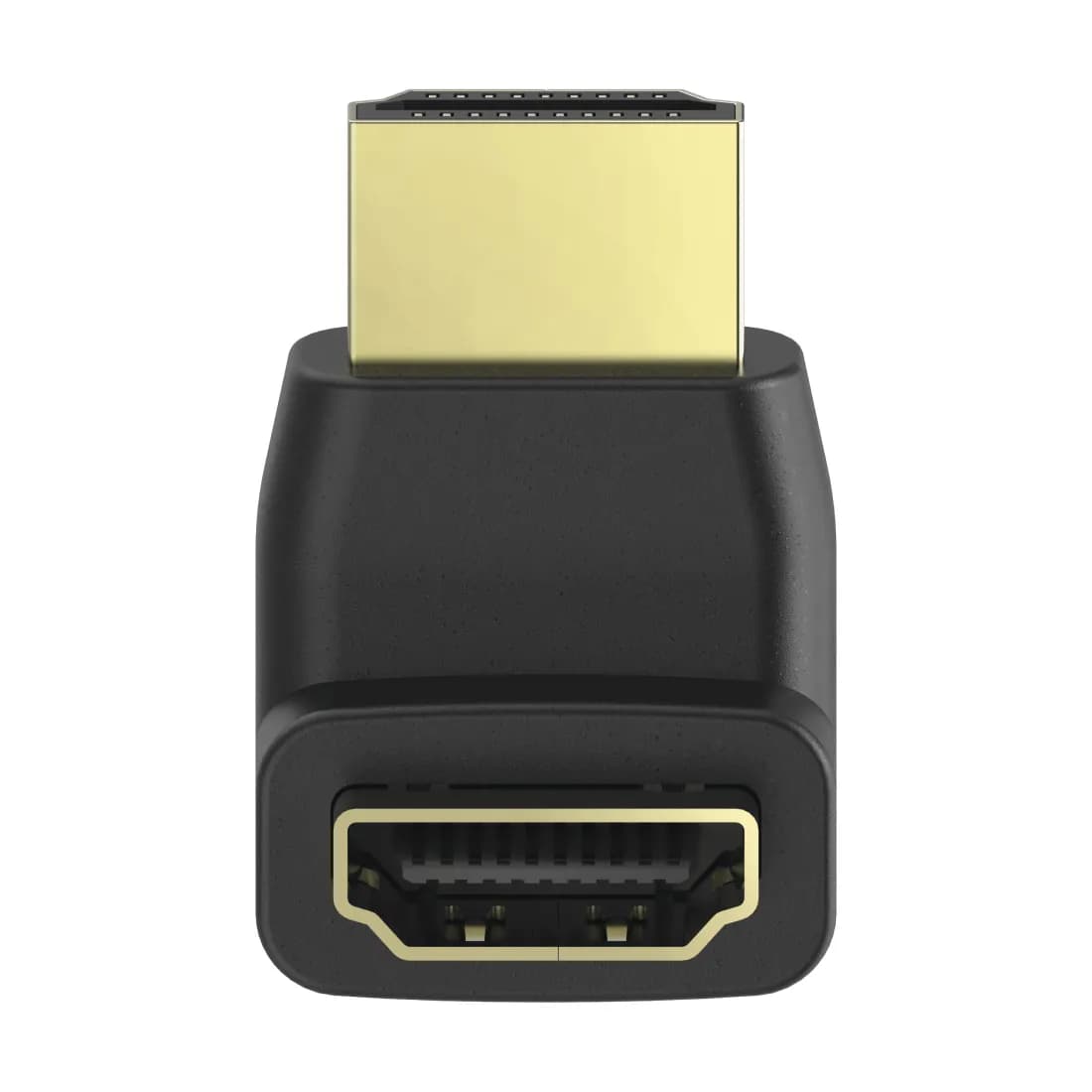 HAMA korkeanopeuksinen HDMI-kulma-adapteri, uros - naaras, 90° -adapteri, Musta