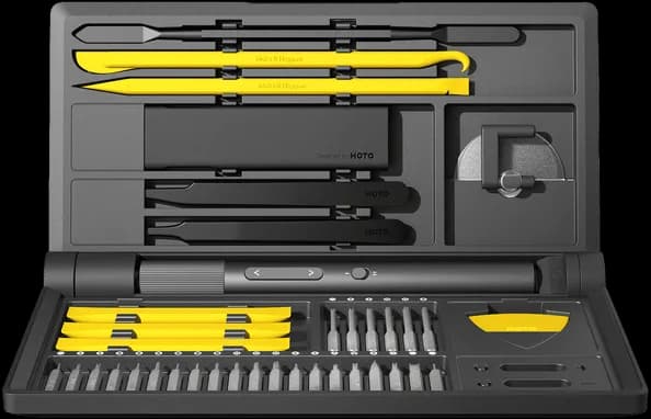 Hoto Precision Pro -ruuvimeisselisarja, Musta
