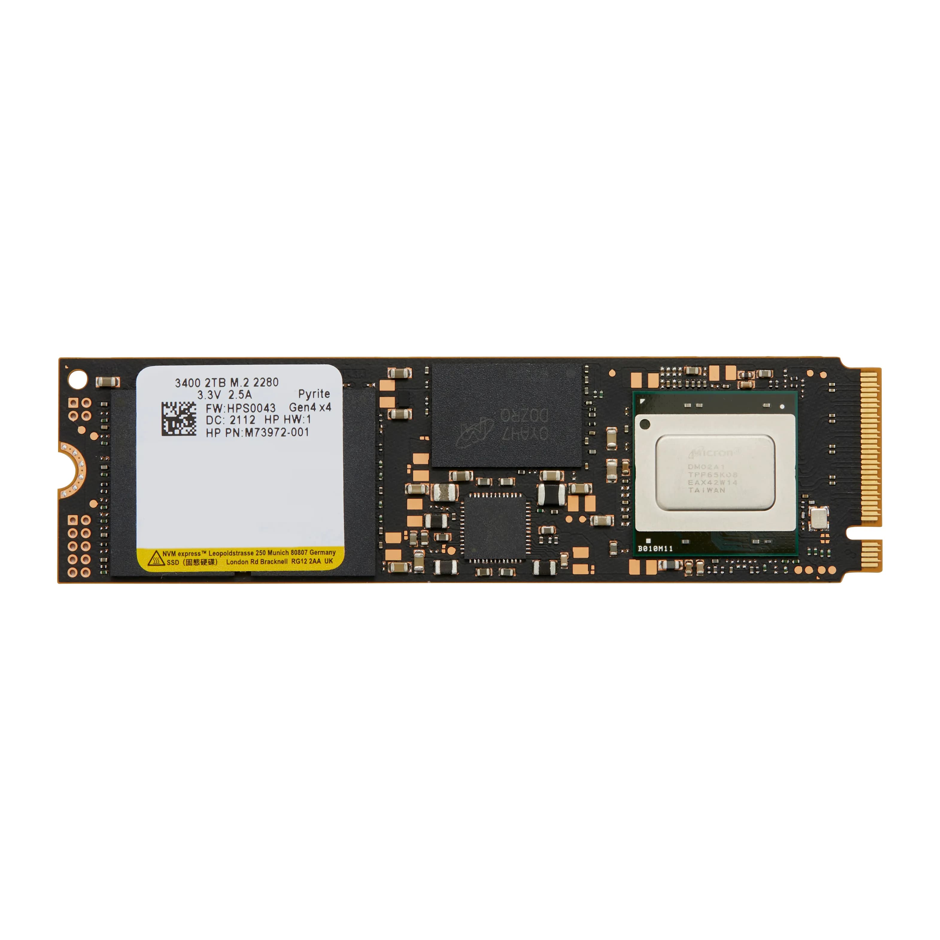 HP 2 TB PCIe 4.0 x4 NVMe TLC M.2 SSD