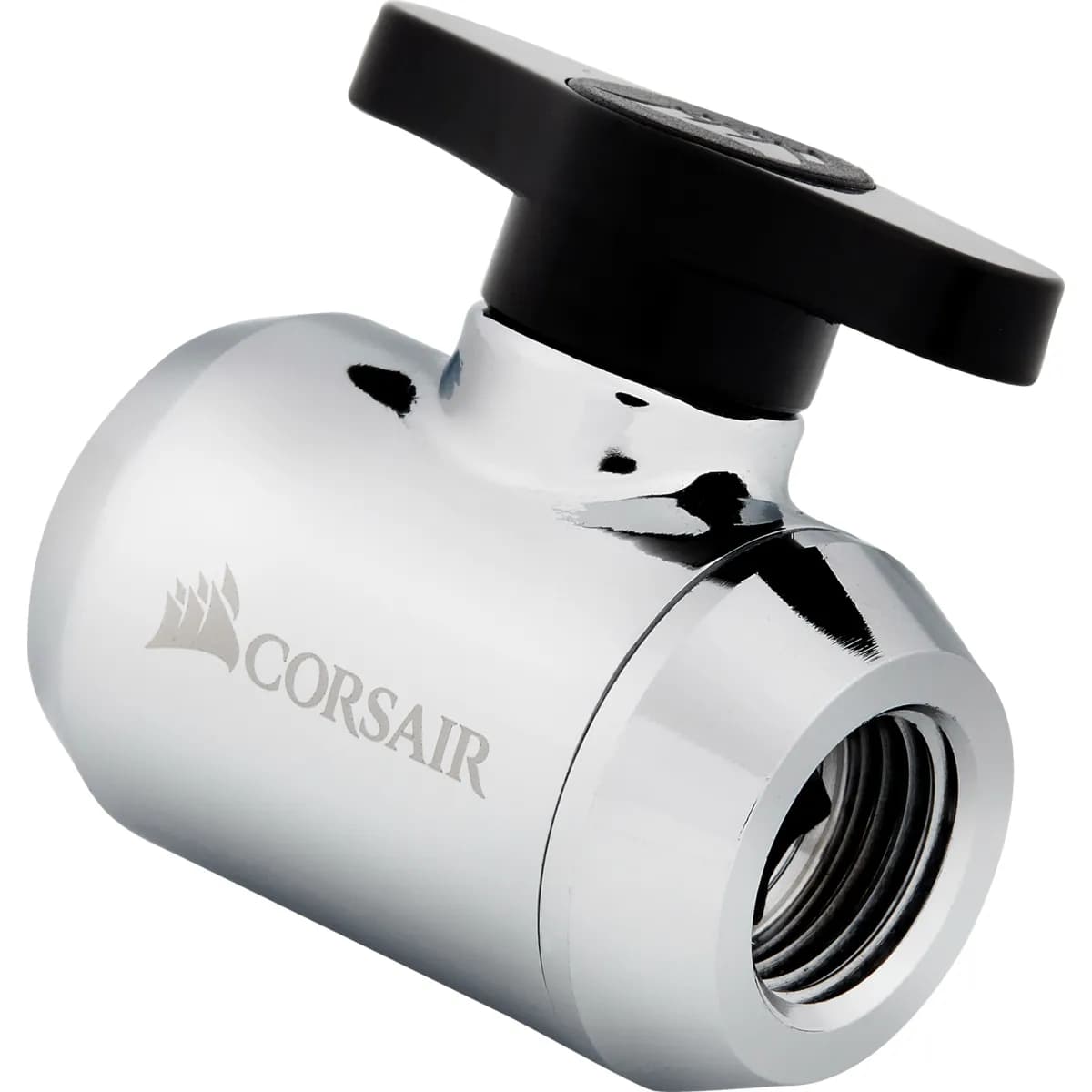 Corsair Fitting (valve),XF Adapter (Shut-off ball valve_ chrome)