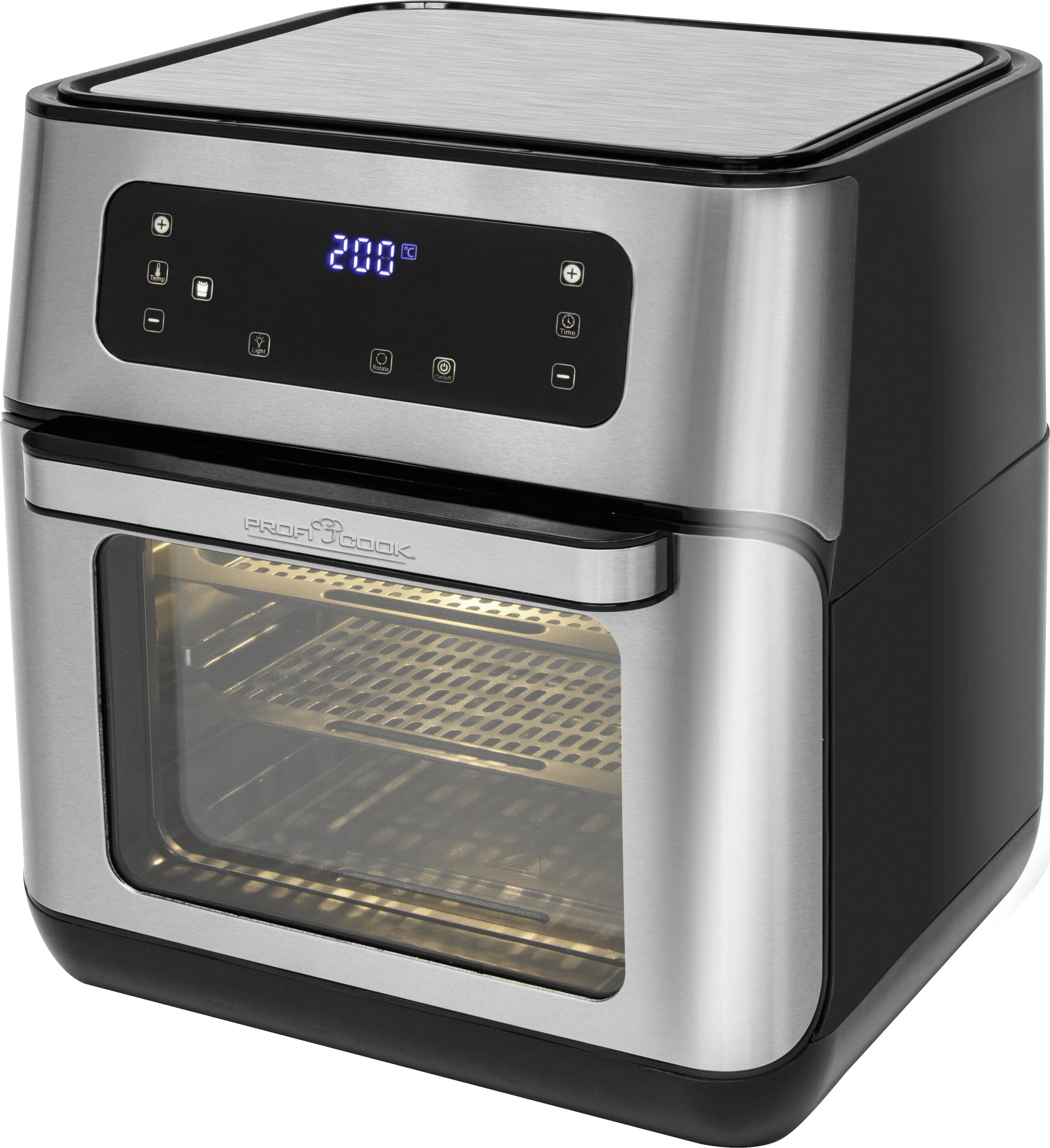 ProfiCook PC-FR 1200 H, 11 l, 1500 W, airfryer, musta, ruostumaton teräs