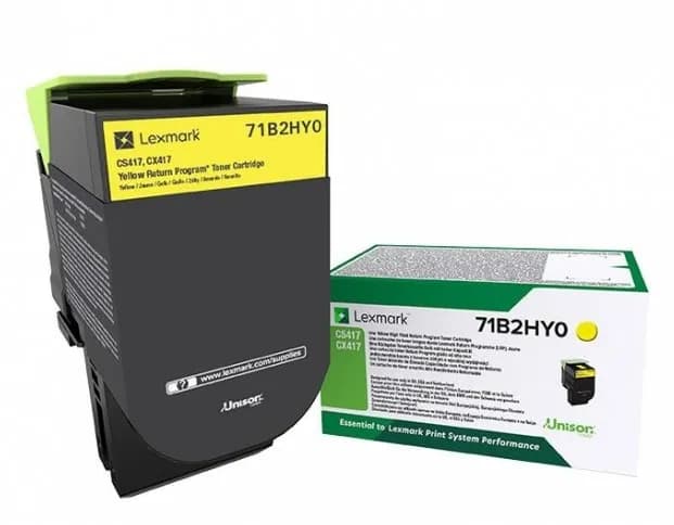 Lexmark 71B2HY0 -laservärikasetti, keltainen