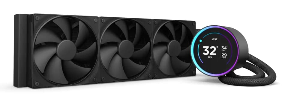 NZXT Kraken Elite V2 360mm RGB -nestejäähdytin, musta