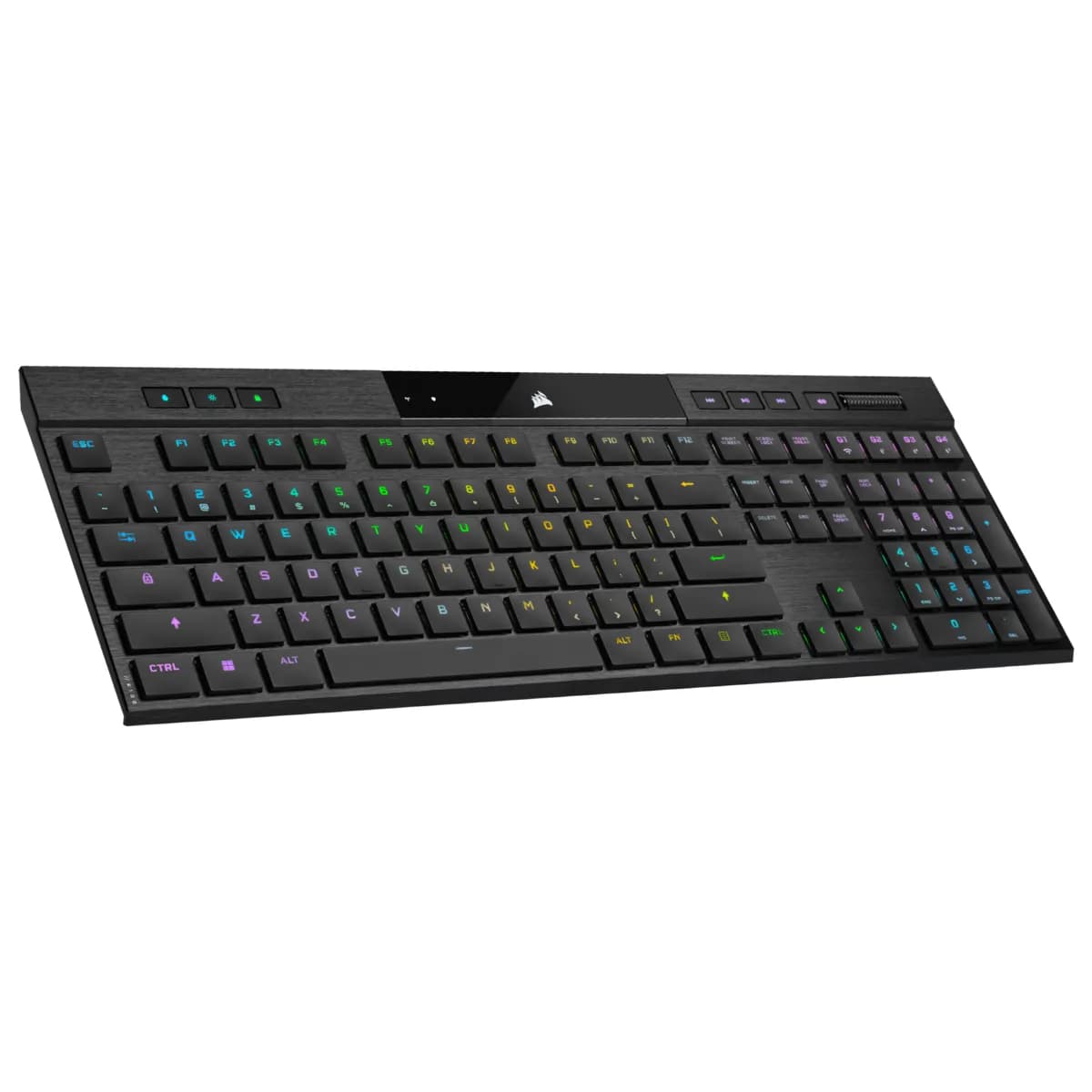 CORSAIR K100 AIR -langaton mekaaninen pelinäppäimistö, CHERRY MX Ultra Low Profile Tactile, musta
