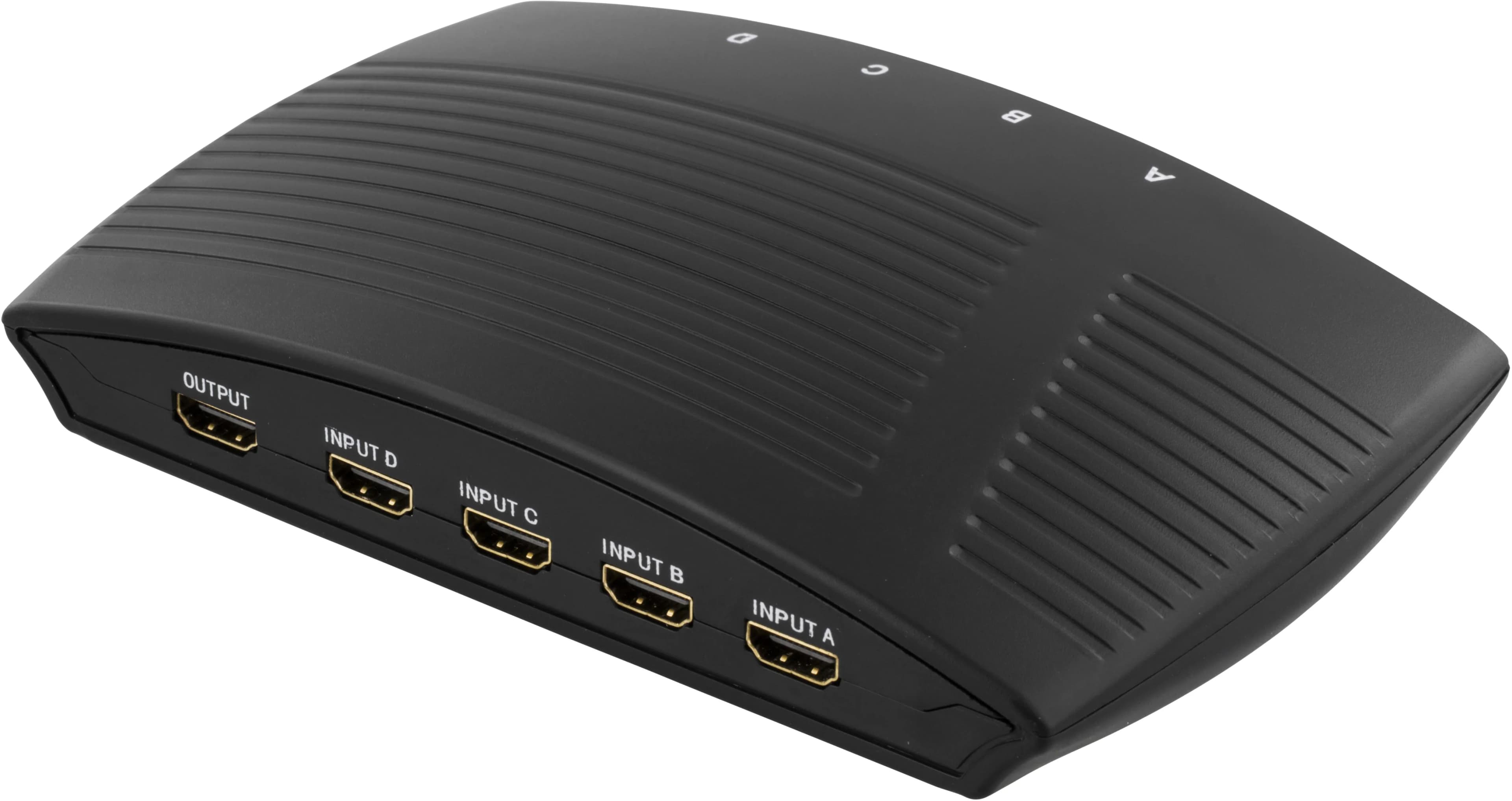 Manuaalinen HDMI-kytkin, 4 sisääntuloa, 1 ulostulo, 19-pin naaras