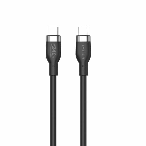 Targus HyperJuice USB-C – USB-C -kaapeli, 240 W, 1 m, musta
