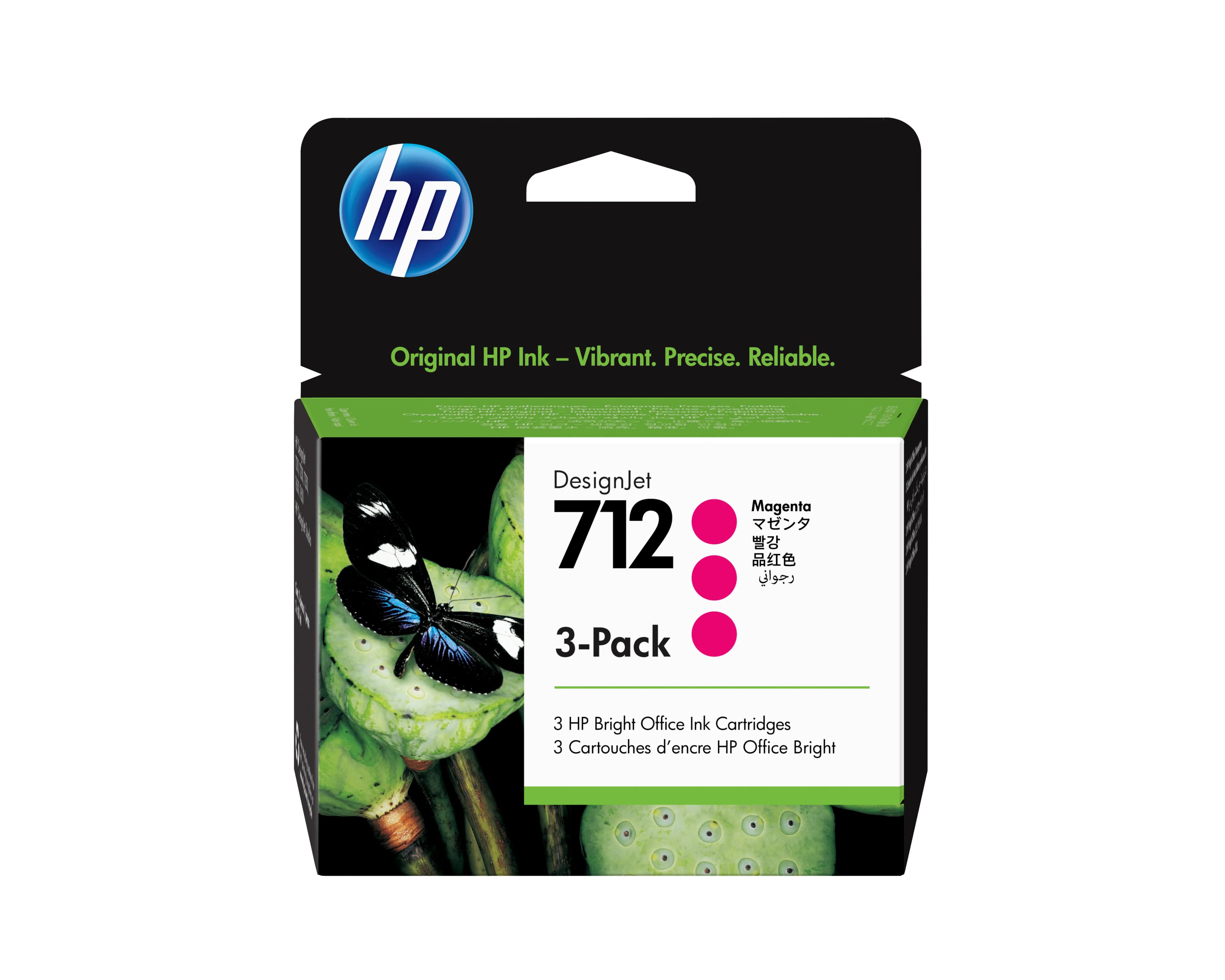 HP 712 -mustekasettipakkaus, 29 ml, magenta, 3 kpl
