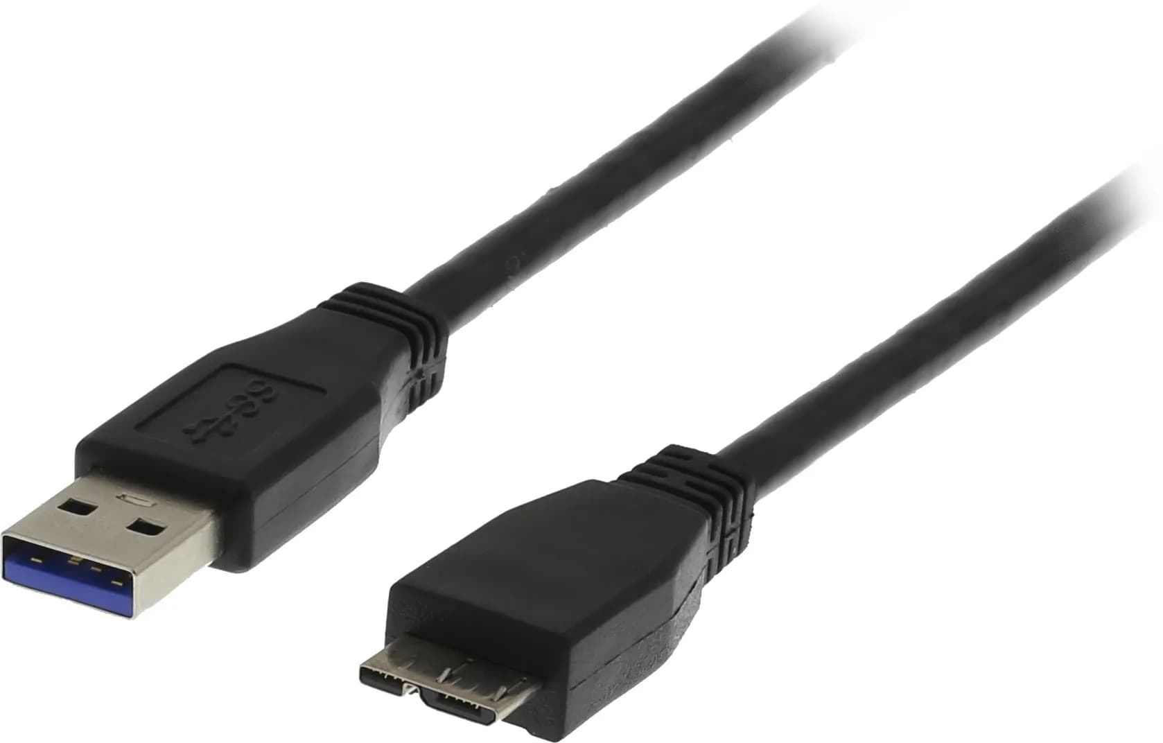 Deltaco Cat6 U/UTP RJ45 3m -verkkokaapeli, musta