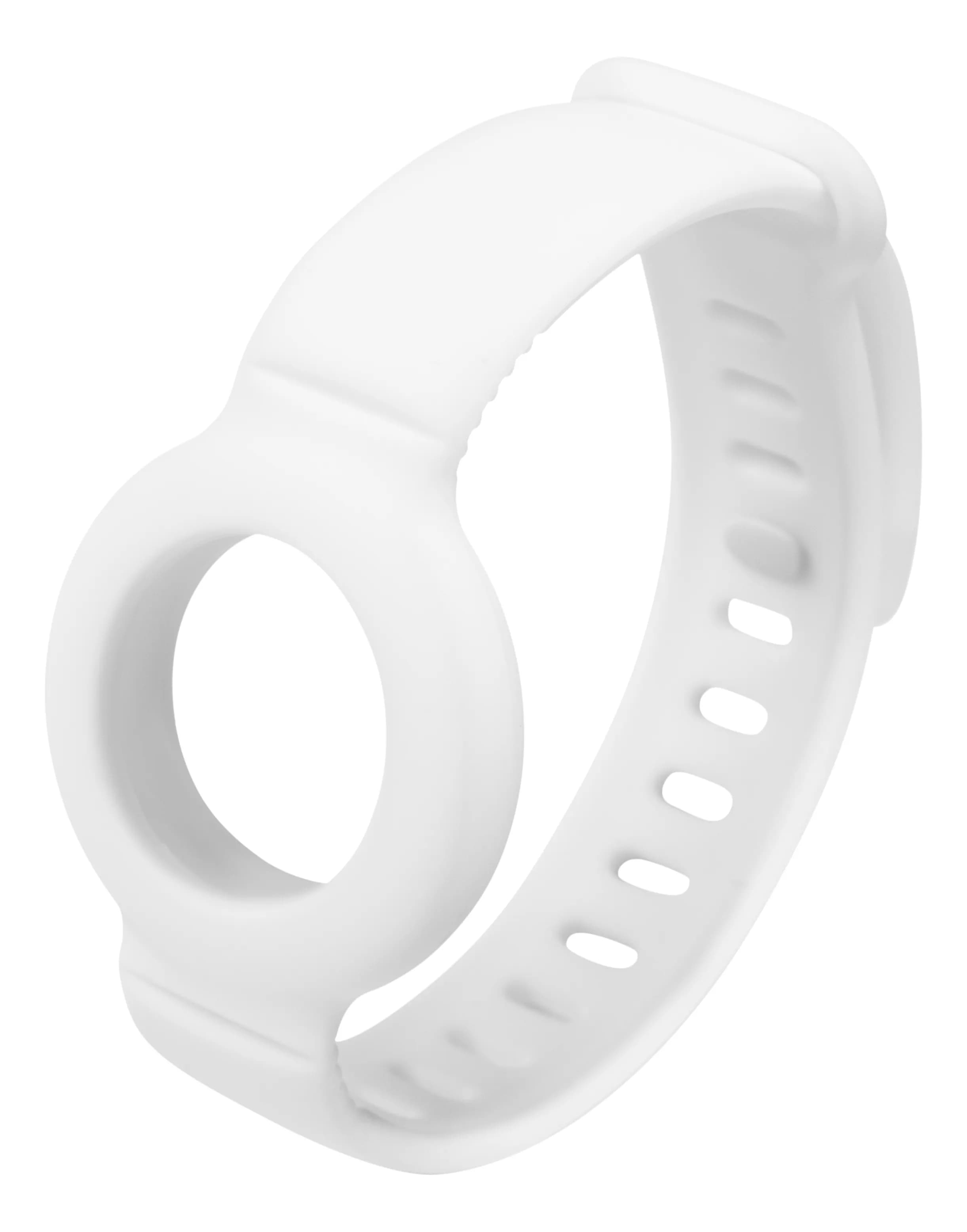 Deltaco Silicone Wristband, AirTag -ranneke, Valkoinen