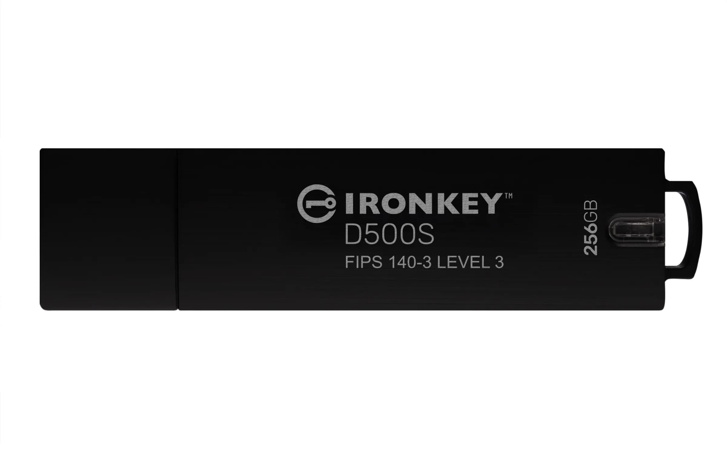 Kingston IronKey D500S USB 3.2 Gen 1 256 Gt -muistitikku, musta