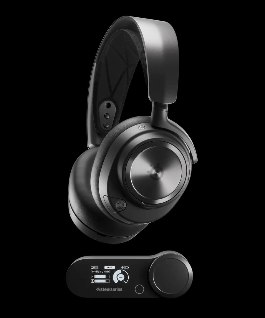 SteelSeries Arctis Nova Pro -langaton pelikuulokemikrofoni + tukiasema, musta
