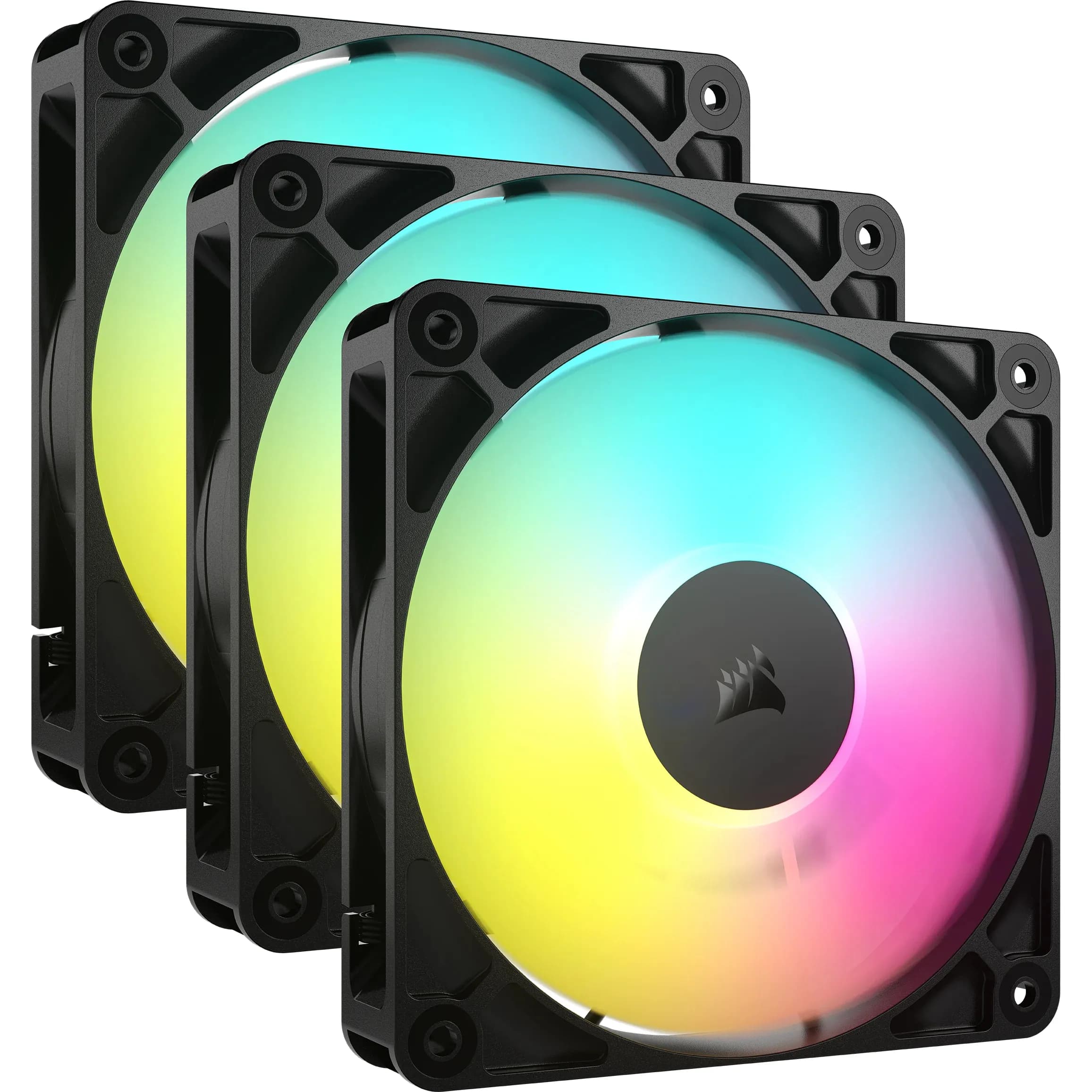 Corsair RS120 ARGB -kotelotuuletin 120 mm, 3 kappaleen pakkaus, musta