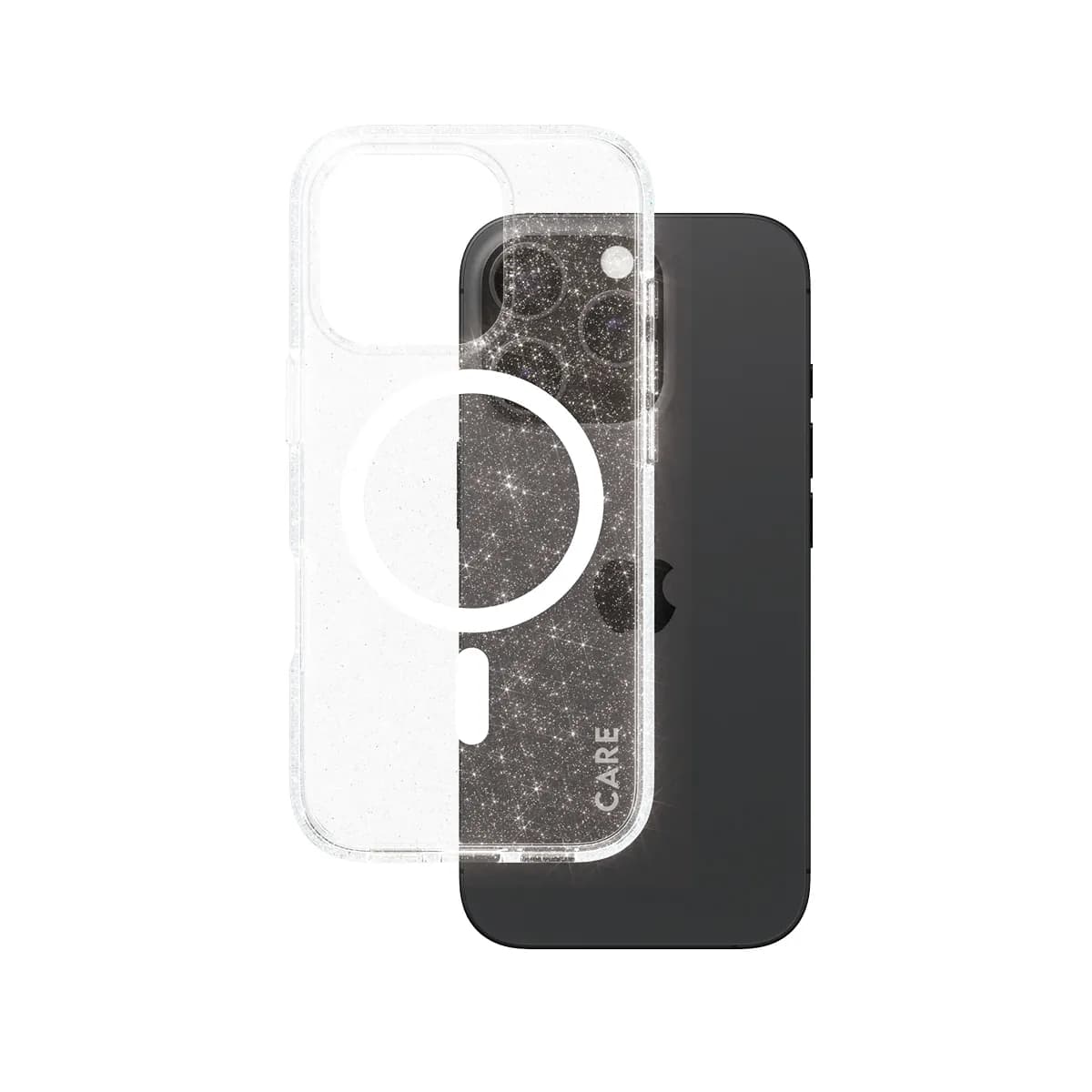 Care by PanzerGlass iPhone 16 Pro MagSafe Star Lit -suojakuori, Valkoinen