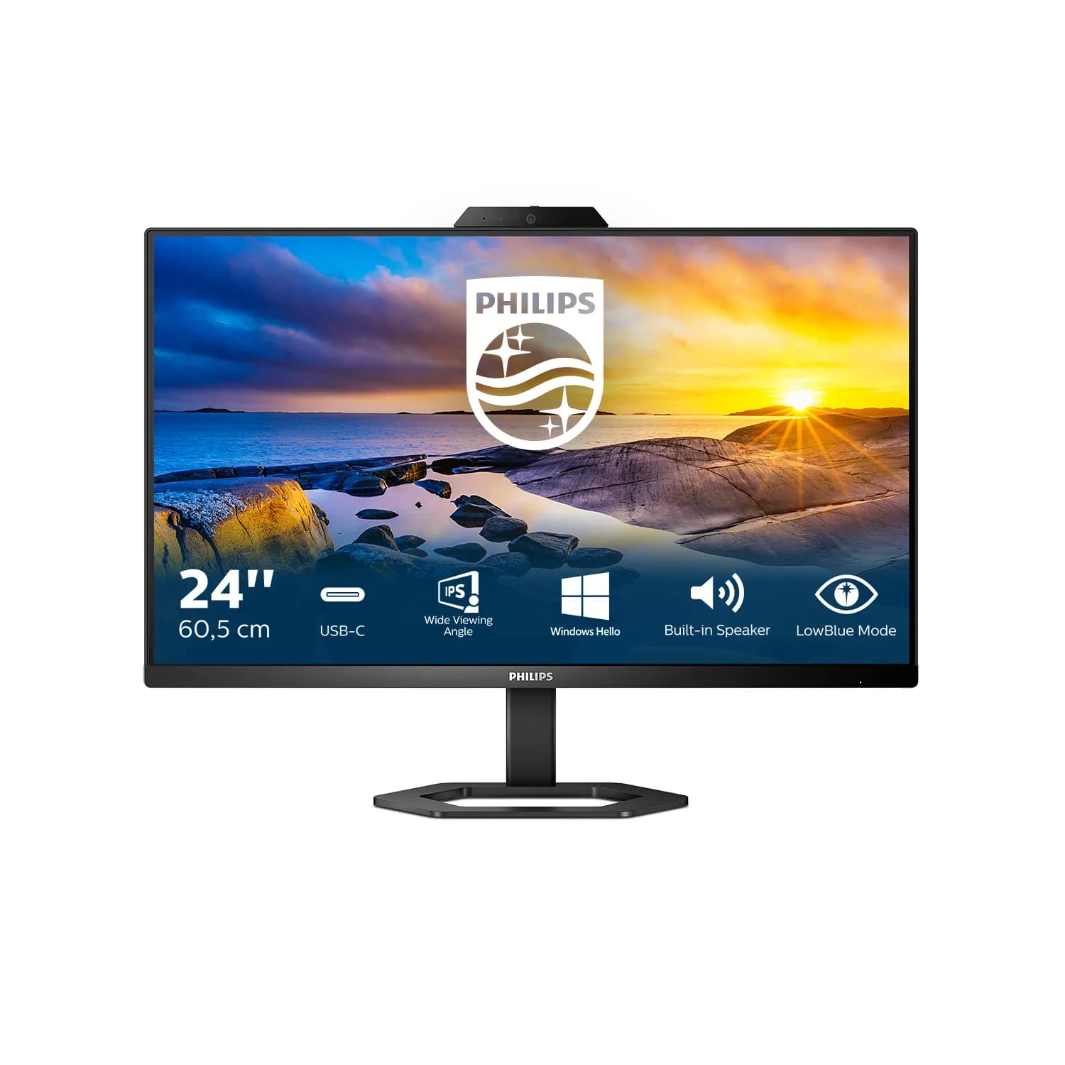 Philips 24E1N5300HE/00 23.8"" Full HD, IPS -näyttö, USB-C hub ja webkamera