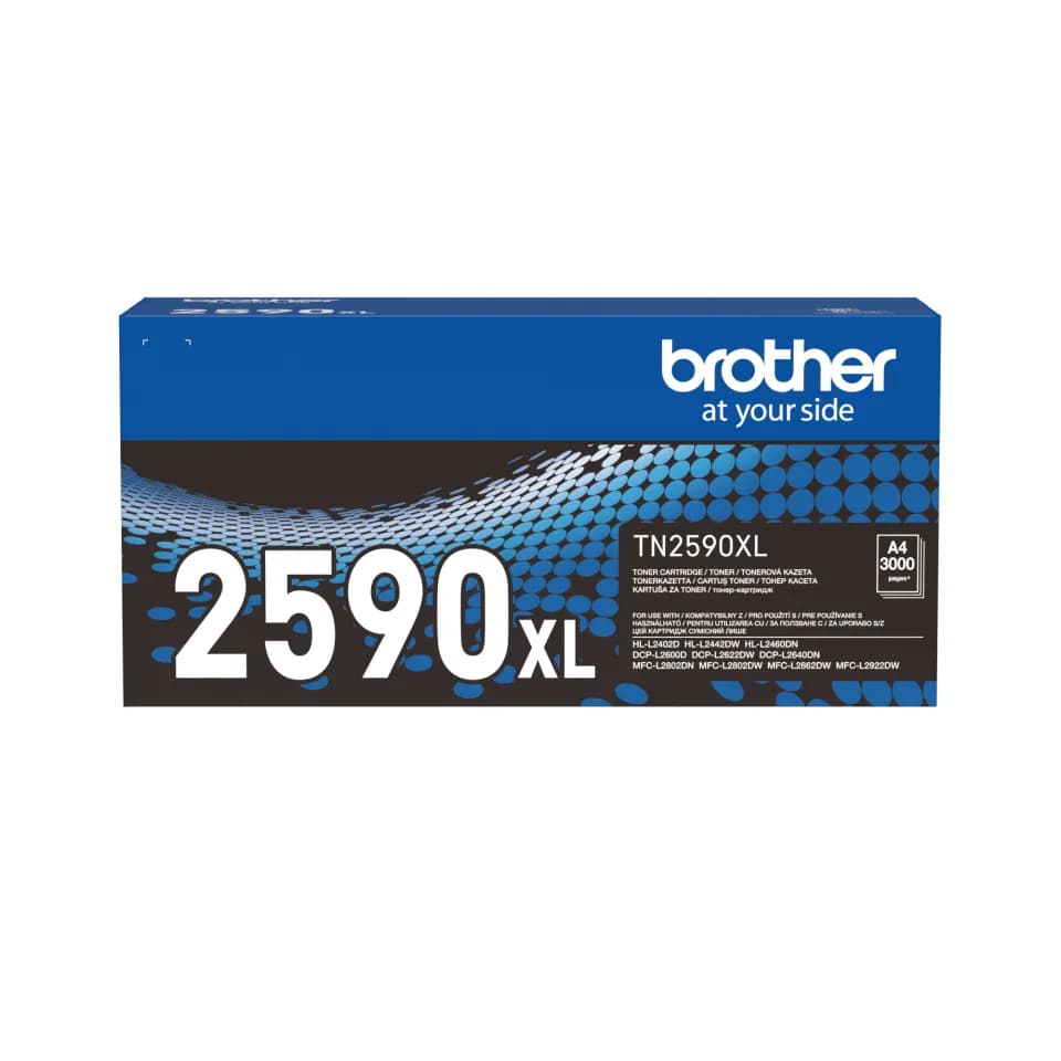 Brother TN2590XL XL-laservärikasetti, musta
