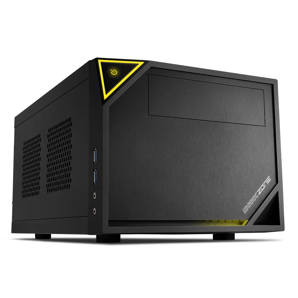 Sharkoon SHARK ZONE C10 -mini-ITX-kotelo, musta/keltainen