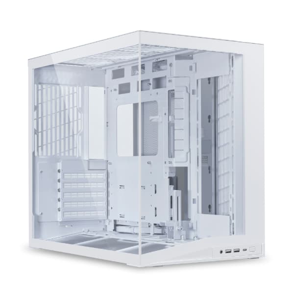Lian Li O11 Dynamic Mini V2 -miditornikotelo ikkunalla, valkoinen