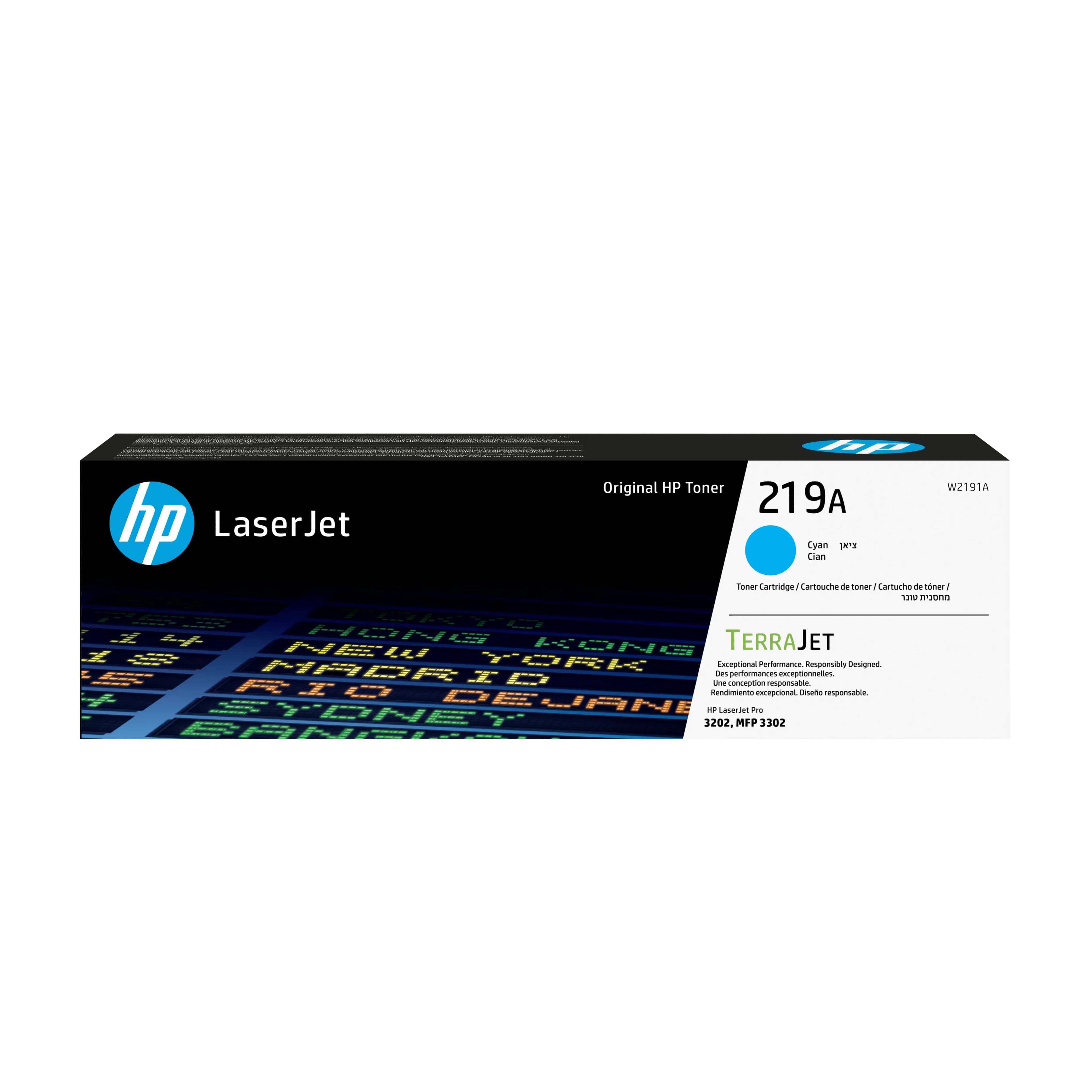 HP 219A-laservärikasetti, syaani