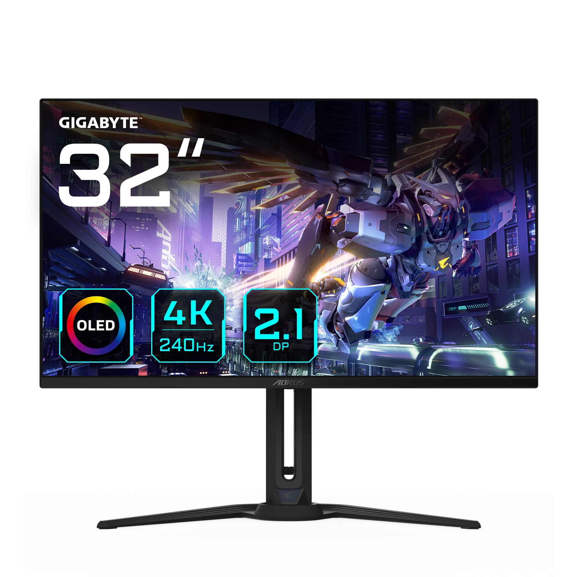 Gigabyte Aorus FO32U2P 32"" 4K UHD, OLED, 240Hz -pelinäyttö, USB-C hub
